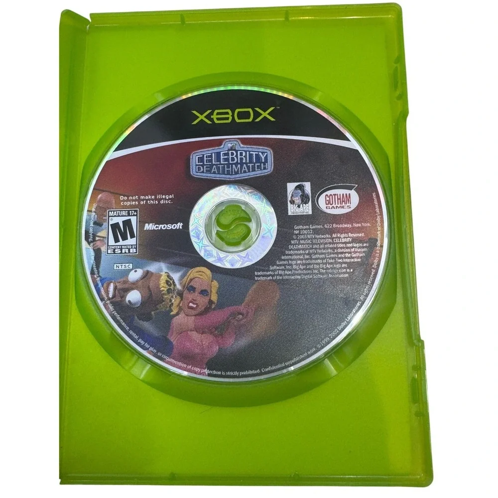 MTV Celebrity Deathmatch Microsoft Xbox Video Game 2003 Gotham Games